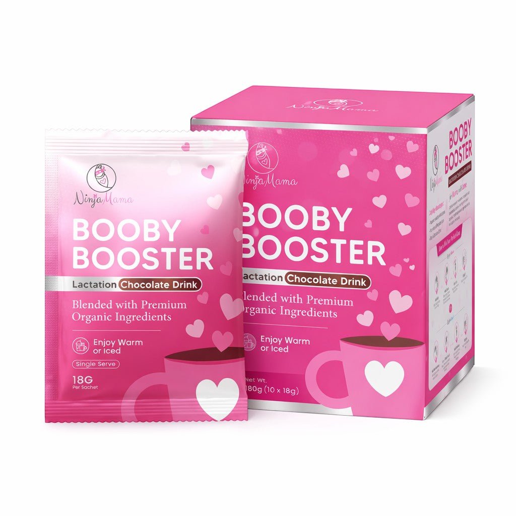 Ninja Mama Booby Booster® Deluxe Organic Lactation Chocolate Drink Hot or Iced - Lactation Chocolate Drink | Ninja Mama
