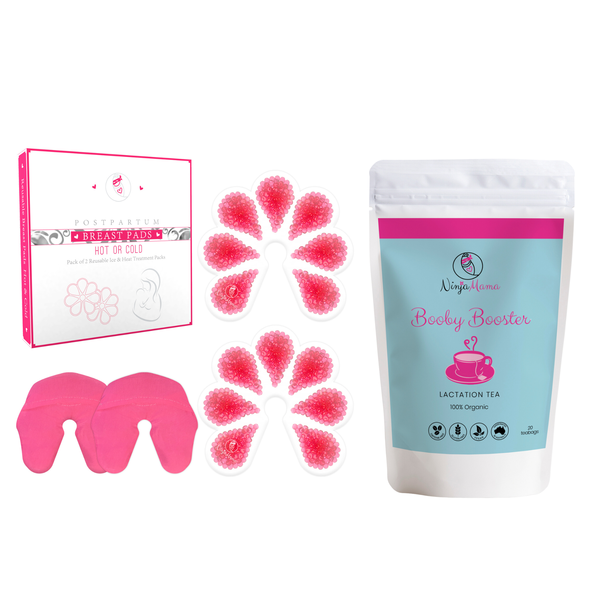 Ninja Mama Booby Booster Lactation Tea Bags - Pack of 20 for Breastfee