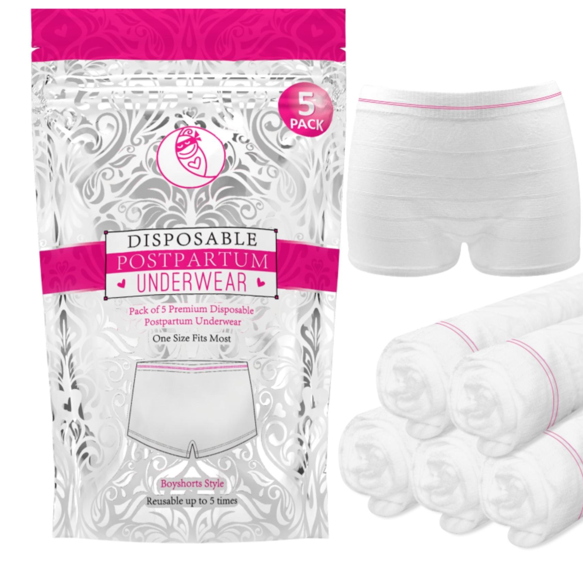 Ninja Mama Postpartum Underwear Bundle - Twin Pack- (2 X 5 Pairs)