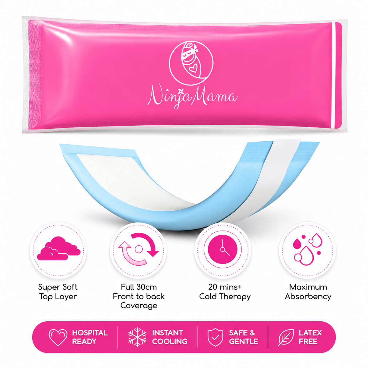 Ninja Mama Instant Perineal Ice Packs