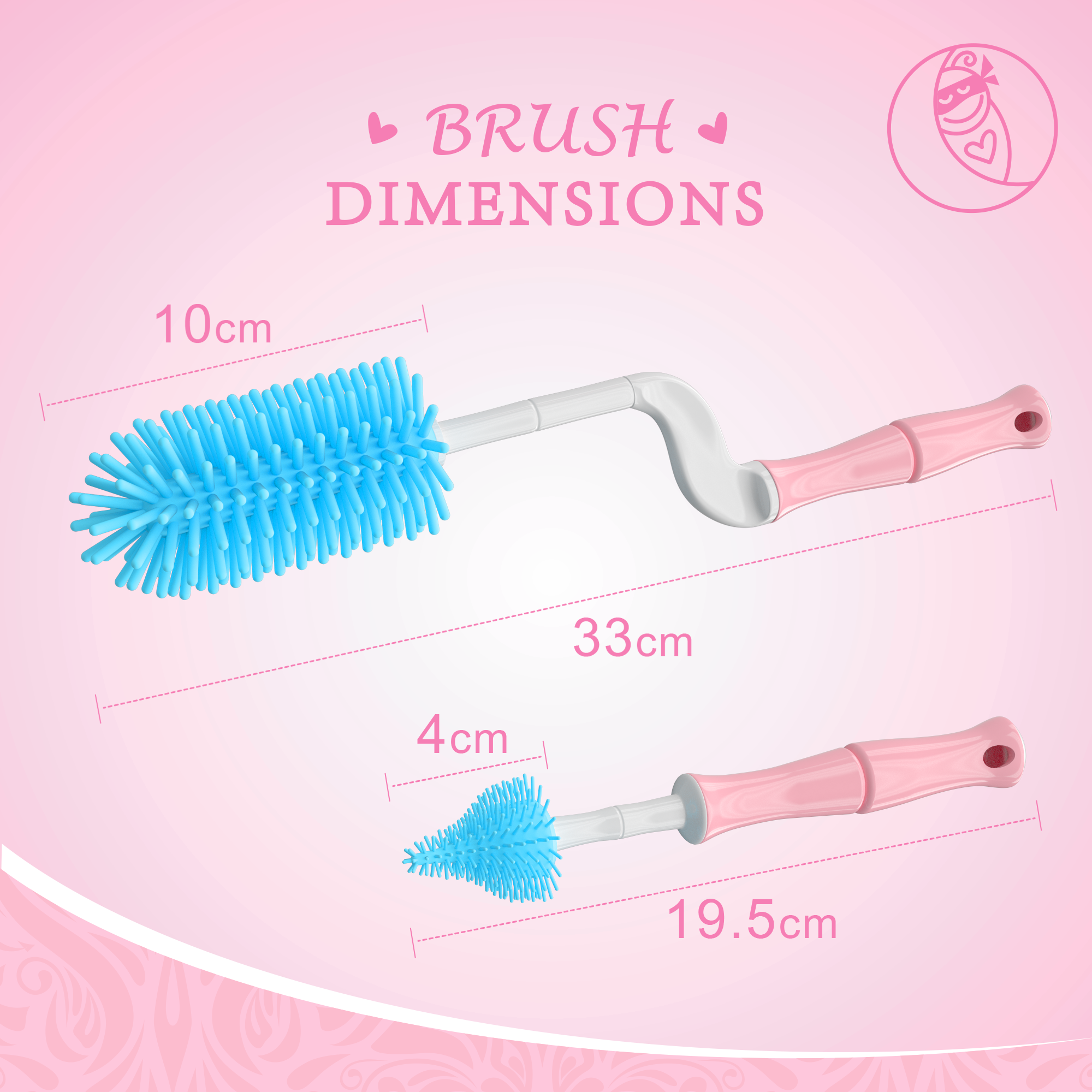 Ninja Mama Bottle Brush Set