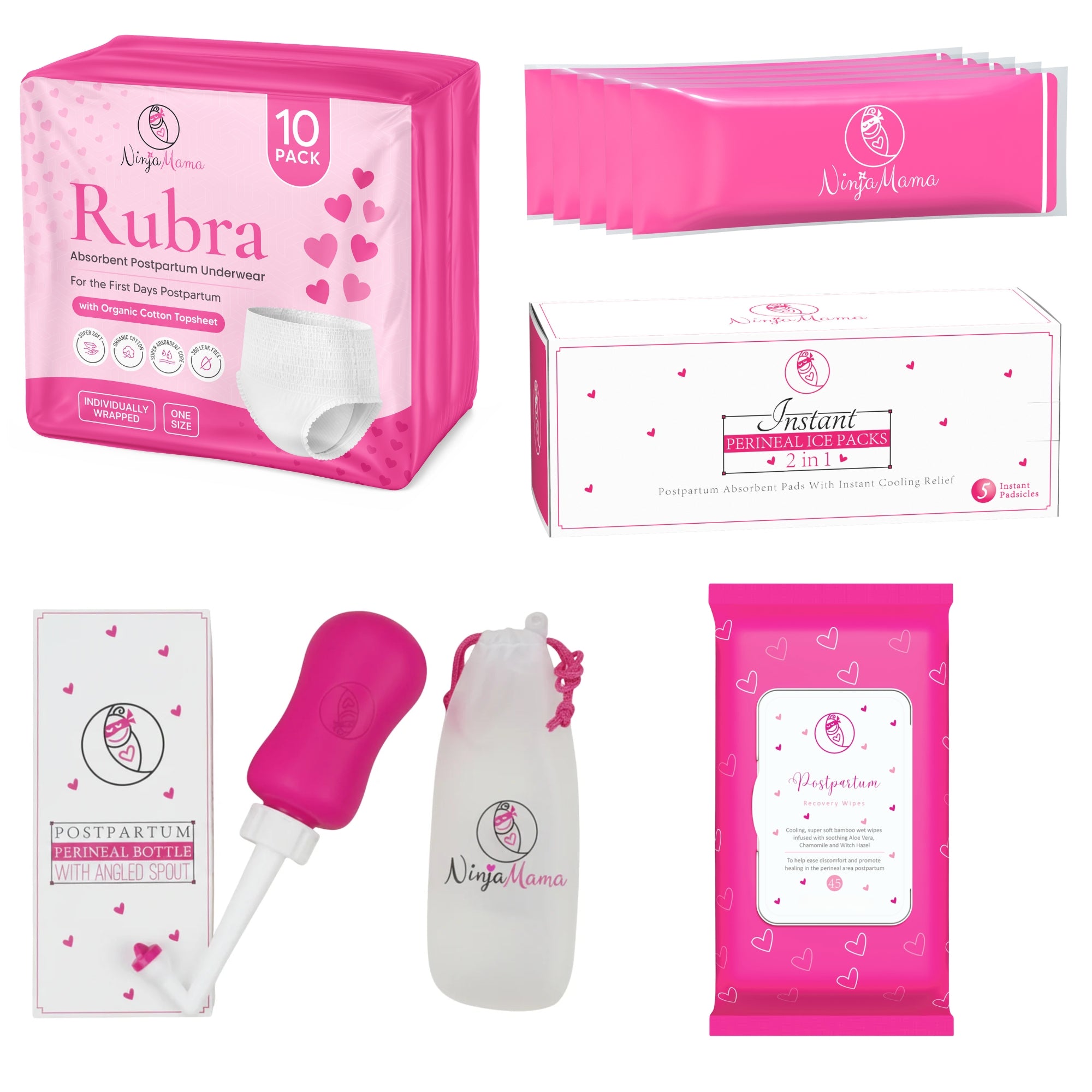 Stage 1 Postpartum Recovery Bundle | Hospital Bag Essentials
