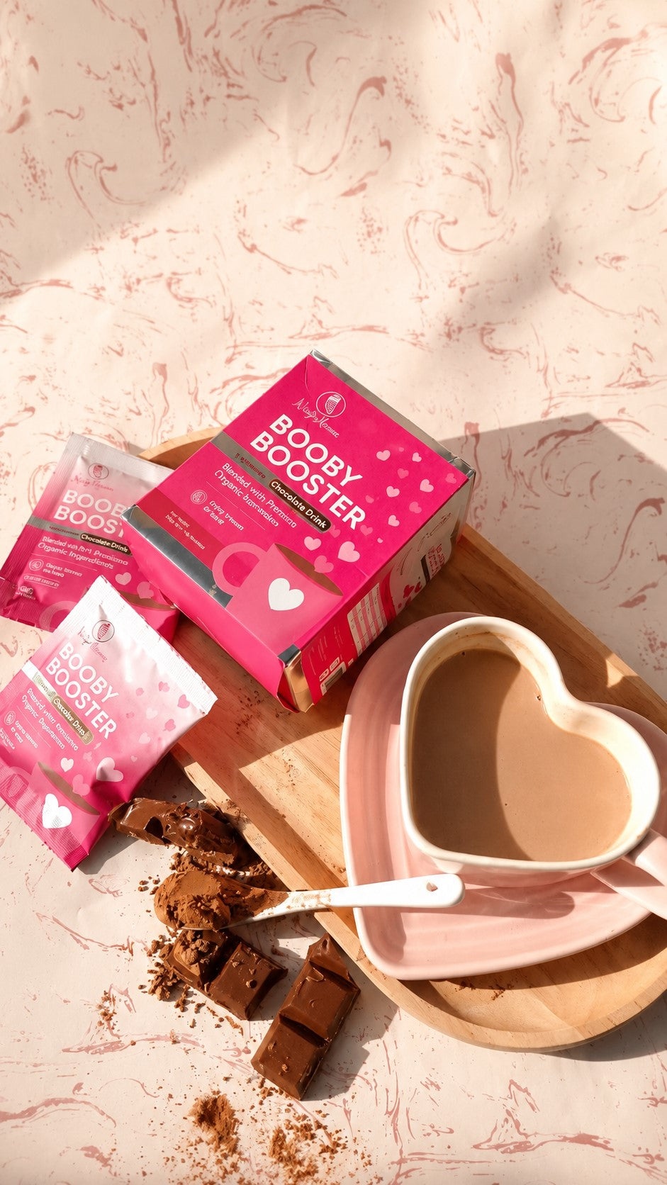 Ninja Mama Booby Booster® Deluxe Organic Lactation Chocolate Drink Hot or Iced