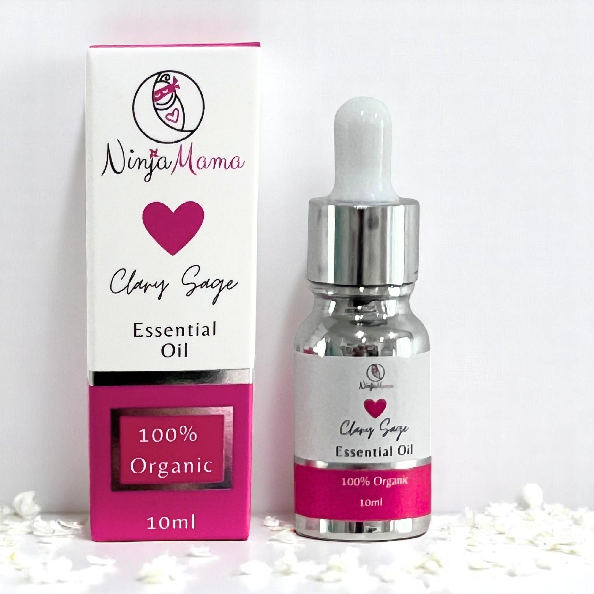 Ninja Mama Australian Made 100% Organic Clary Sage Essential Oil Dropper - 10 ml