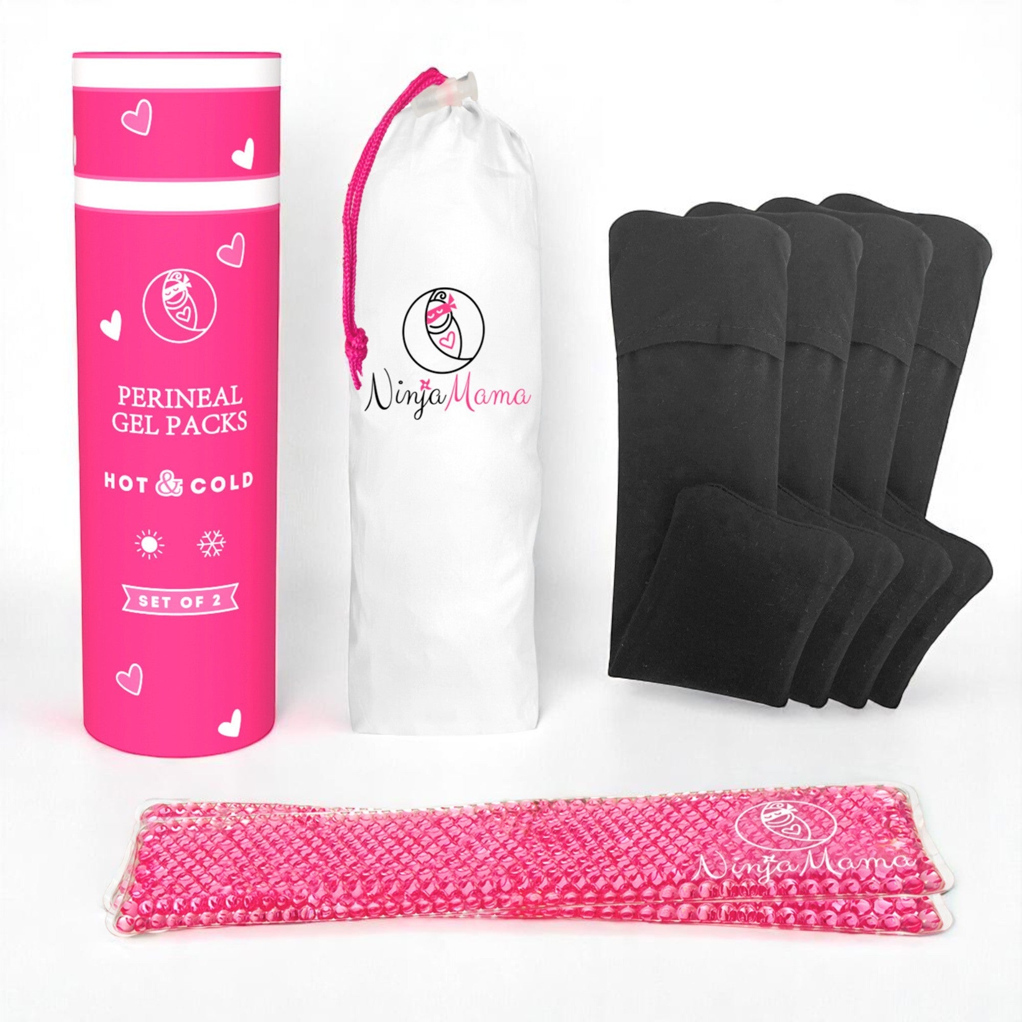 Ninja Mama Reusable Perineal Ice and Heat Therapy Packs - Pack of 2
