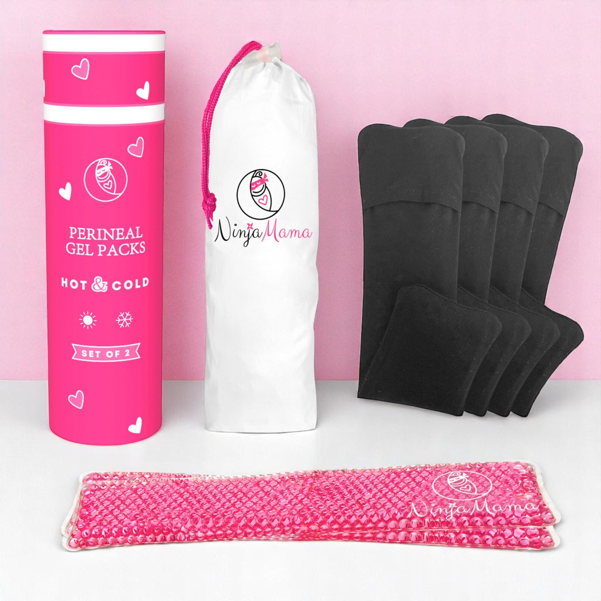 Ninja Mama Reusable Perineal Ice and Heat Therapy Packs - Pack of 2