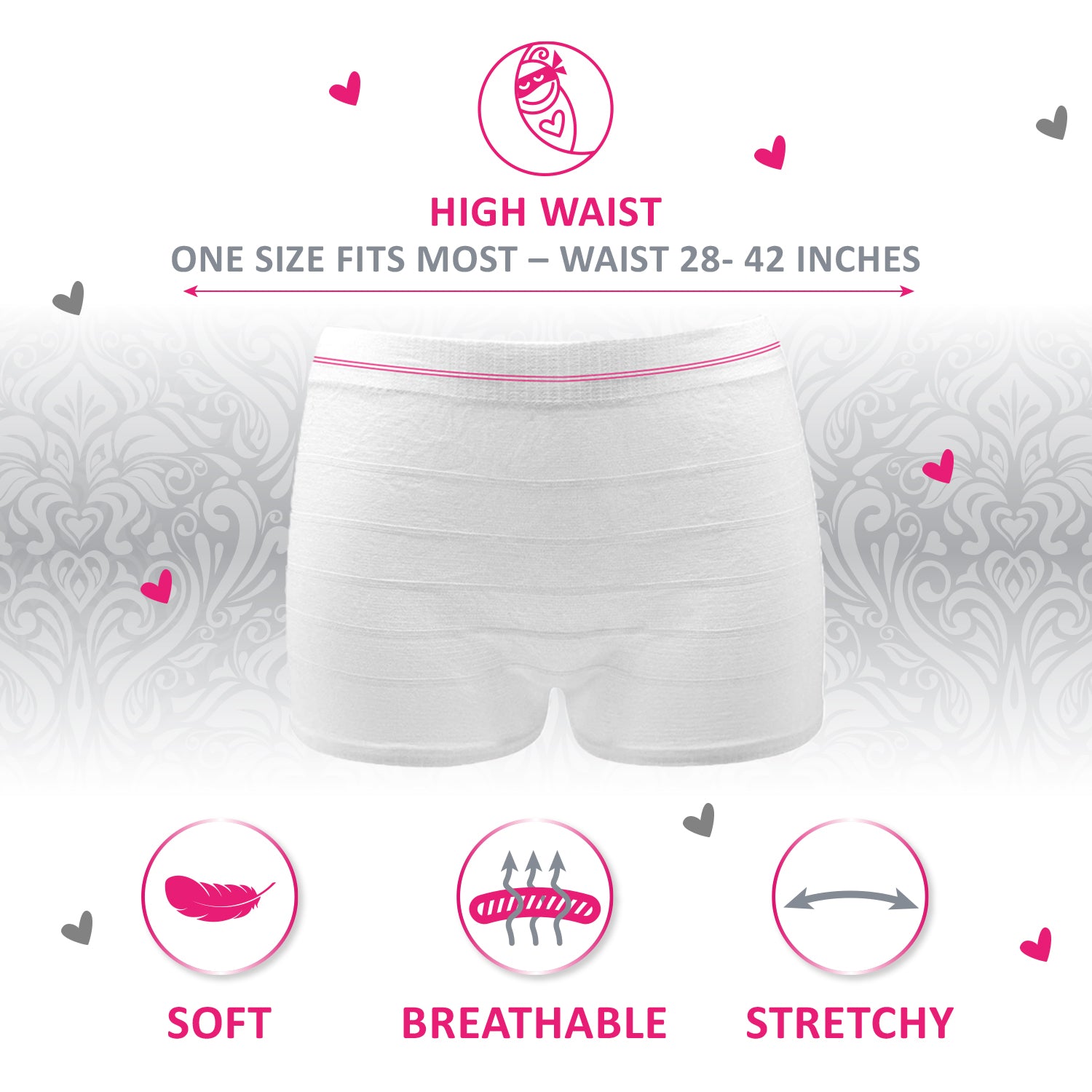 Ninja Mama Disposable Postpartum Underwear 5 Pack (Without Pad) - One