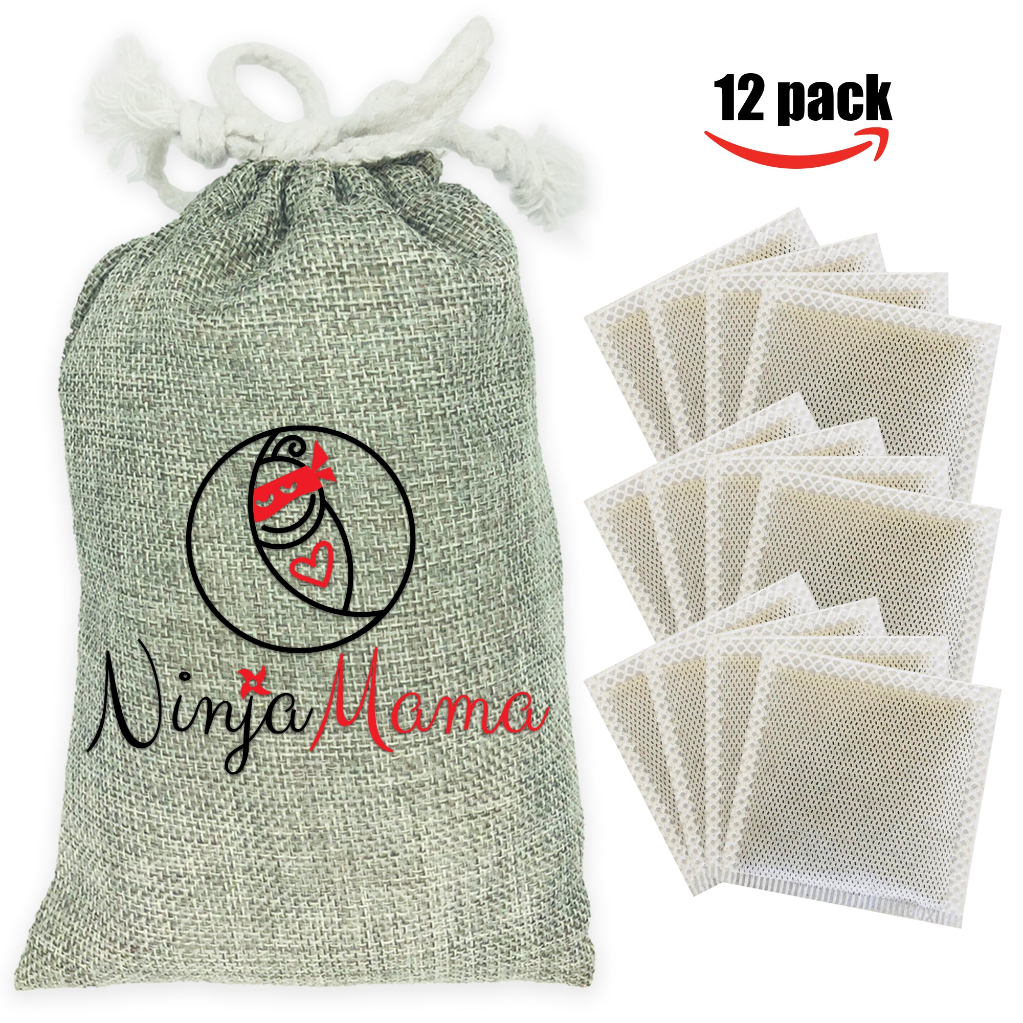  Ninja Mama Disposable Postpartum Underwear (Without Pad) with  Storage Pouch. Washable Mesh Panties for Women (5 Count). Labour and Delivery  Maternity Surgical C Section Hospital Bag - One Size : Health